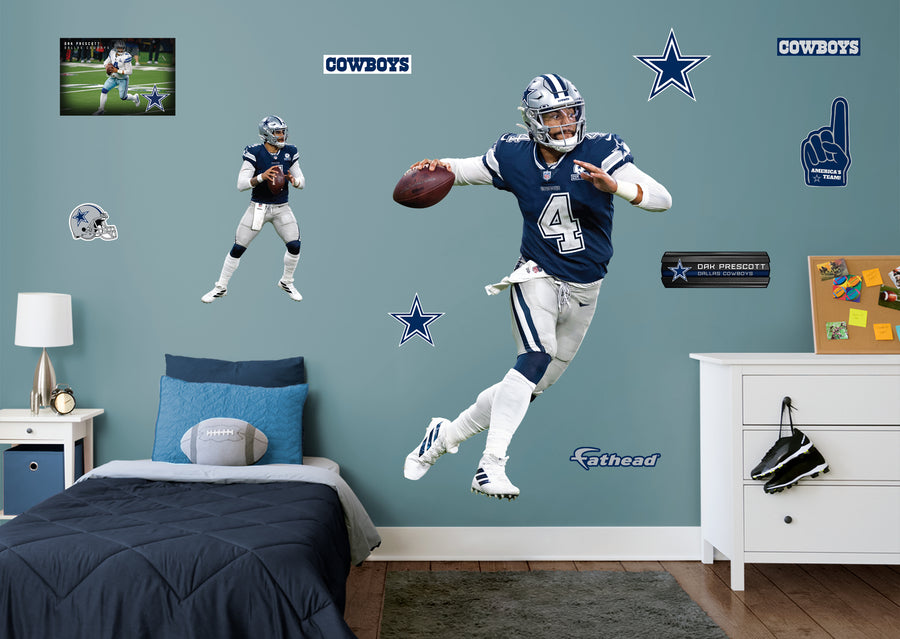 Dak Prescott - RealBig Collection - Official NFL - Dallas Cowboys - Reusable Vinyl Wall Decals #2