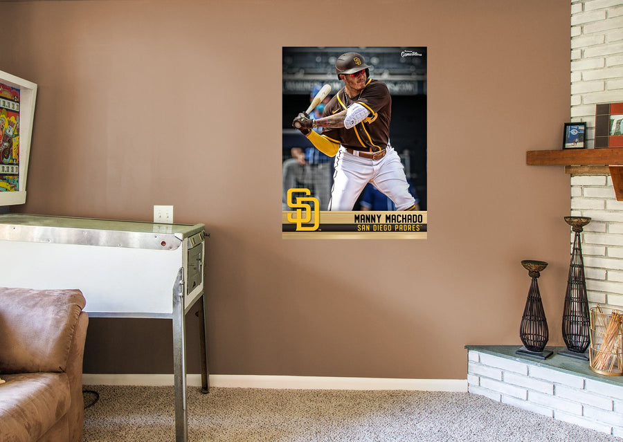 Manny Machado - GameStars Series - Peel & Stick Poster - Official MLB - San Diego Padres - Reusable Vinyl Wall Decal