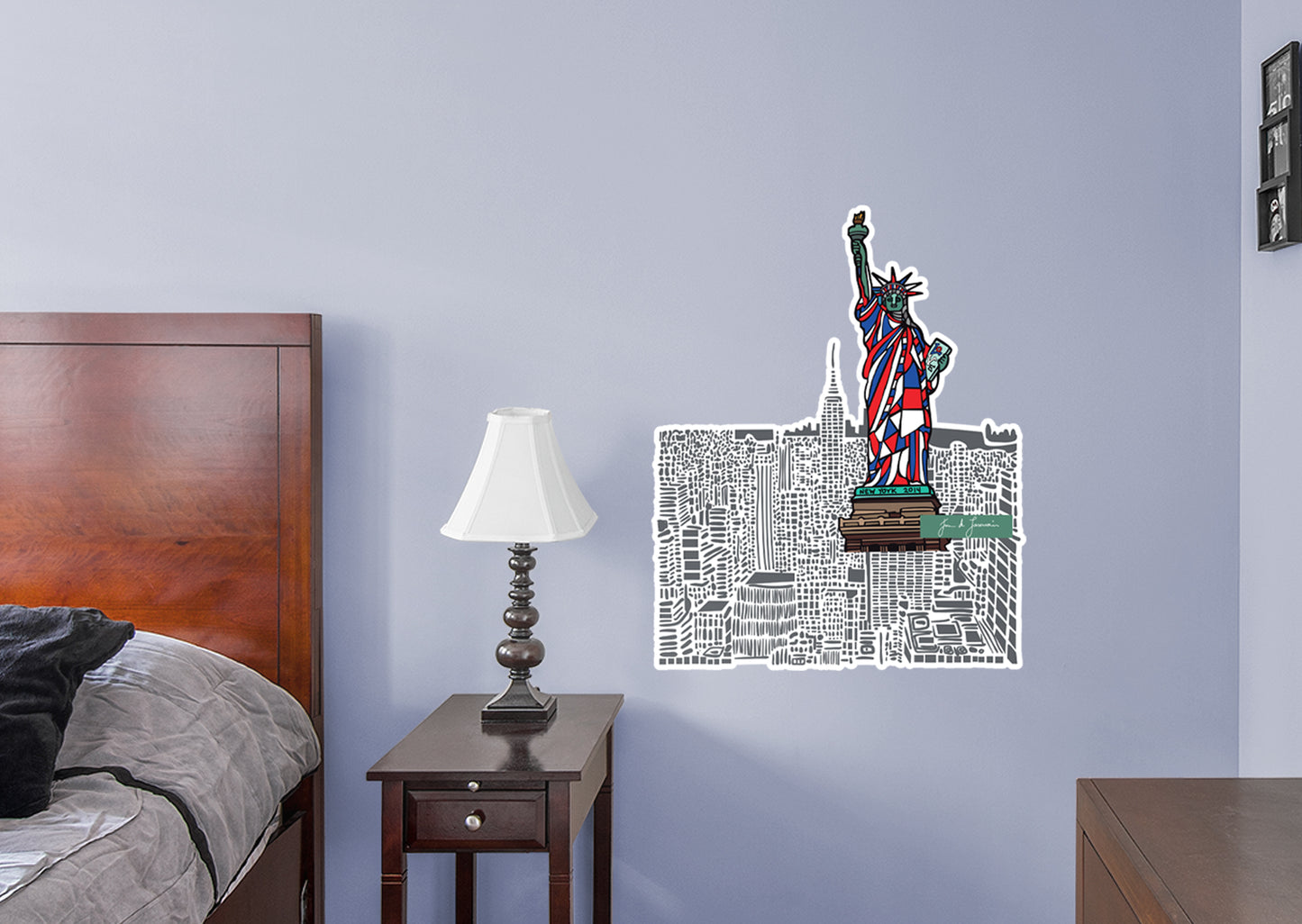 Dream Big Art:  Statue of Liberty Icon        - Officially Licensed Juan de Lascurain Removable     Adhesive Decal