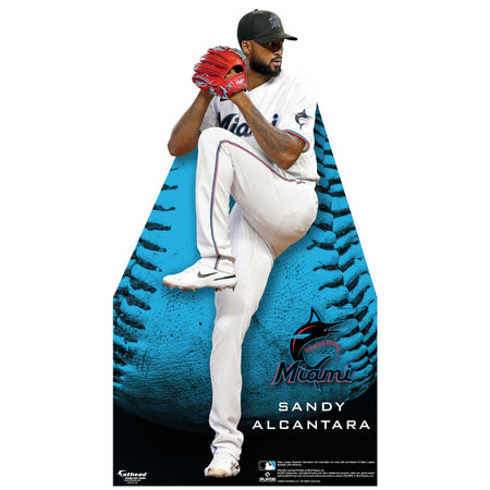 Miami Marlins Lithograph print of Sandy Alcantara 2022