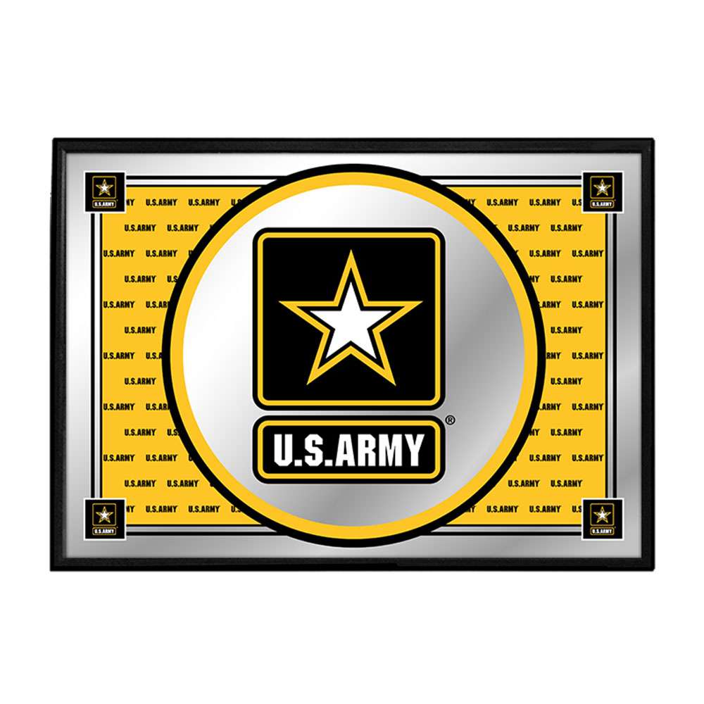 US Army Army: Team Spirit - Framed Mirrored Wall Sign - The Fan-Brand