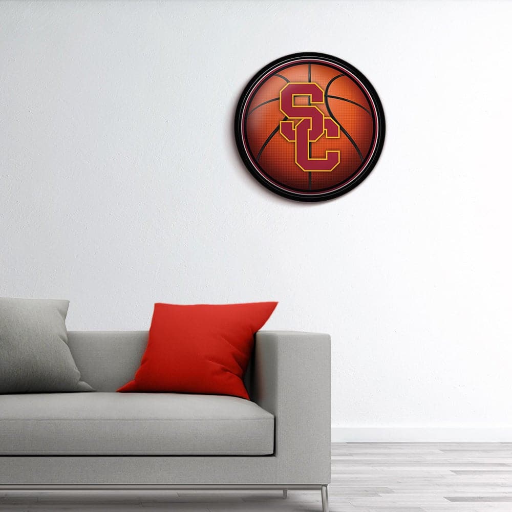 USC Trojans: Basketball - Modern Disc Wall Sign - The Fan-Brand