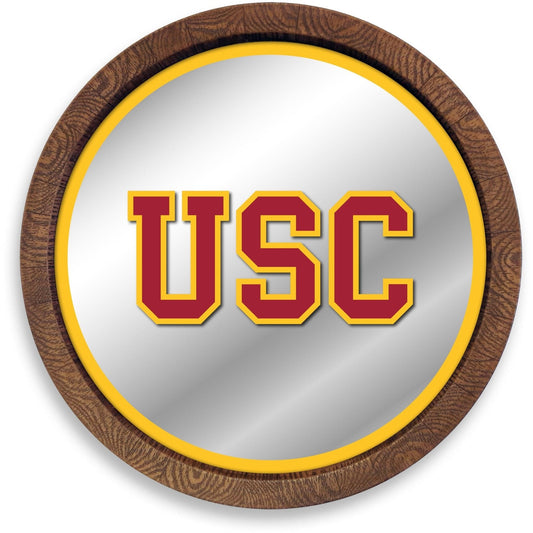USC Trojans: "Faux" Barrel Top Mirrored Wall Sign - The Fan-Brand