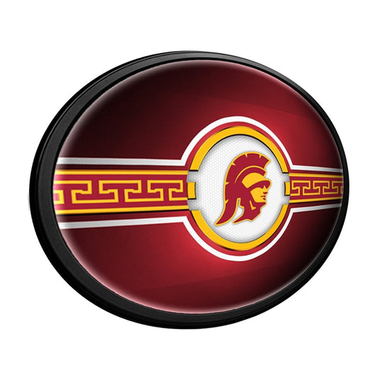 USC Trojans: Oval Slimline Lighted Wall Sign - The Fan-Brand