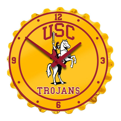 USC Trojans: Trojan - Bottle Cap Wall Clock - The Fan-Brand