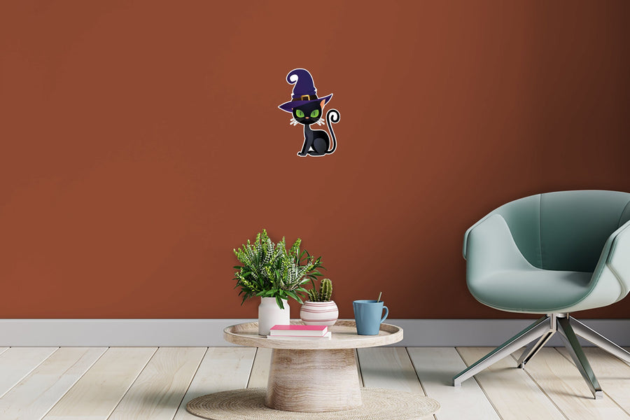 Halloween: Black Cat Icon        -   Removable Wall   Adhesive Decal