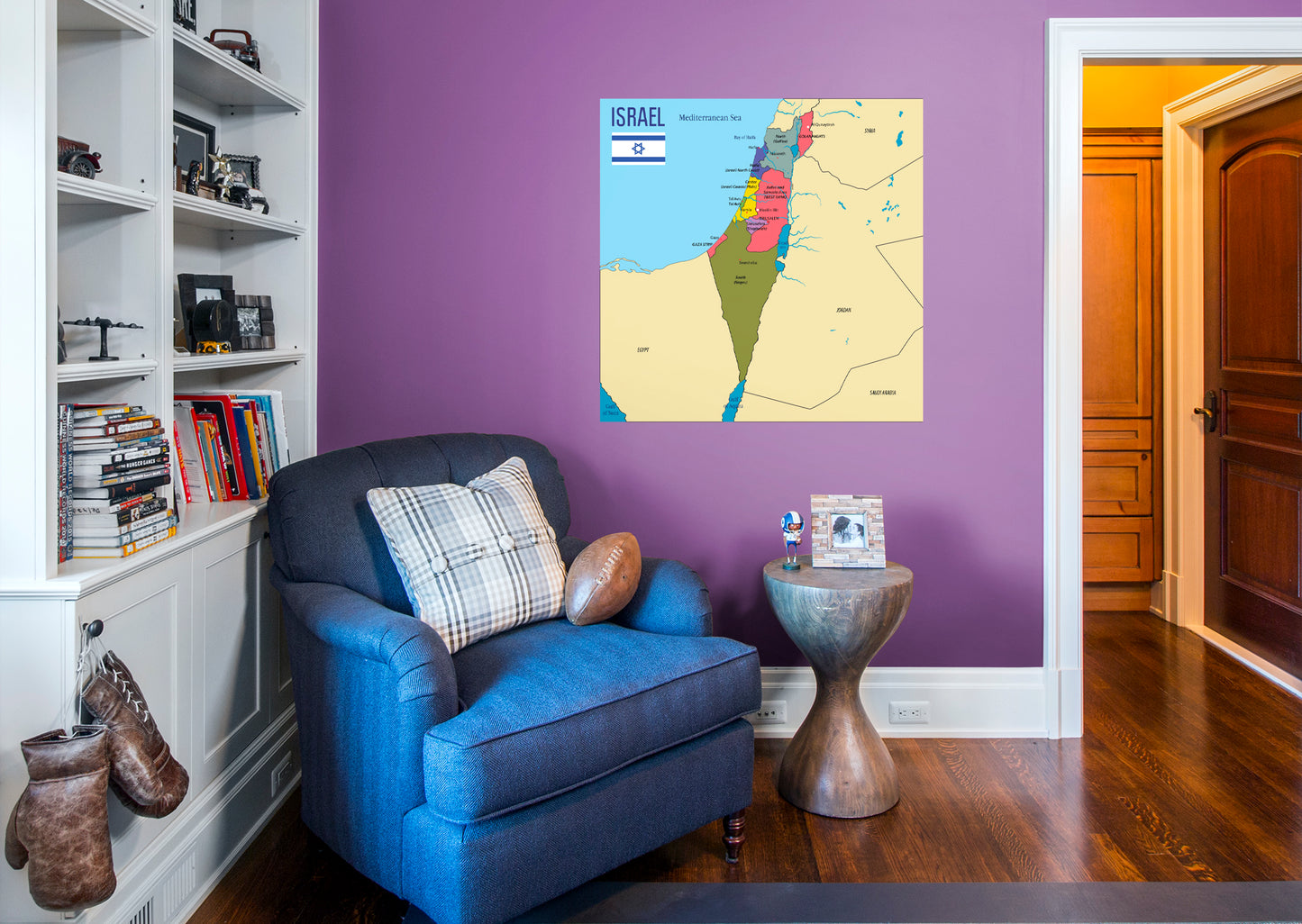 Maps of Asia: Israel Mural        -   Removable Wall   Adhesive Decal