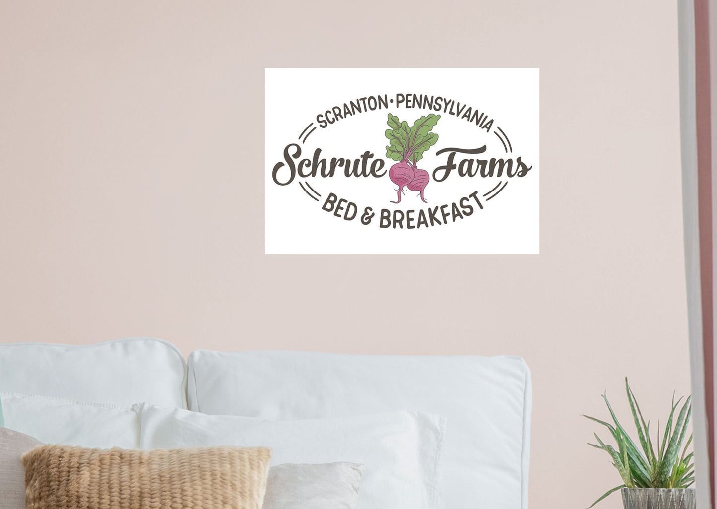 The Office: Schrute Farms Bnb Mural        - Officially Licensed NBC Universal Removable Wall   Adhesive Decal