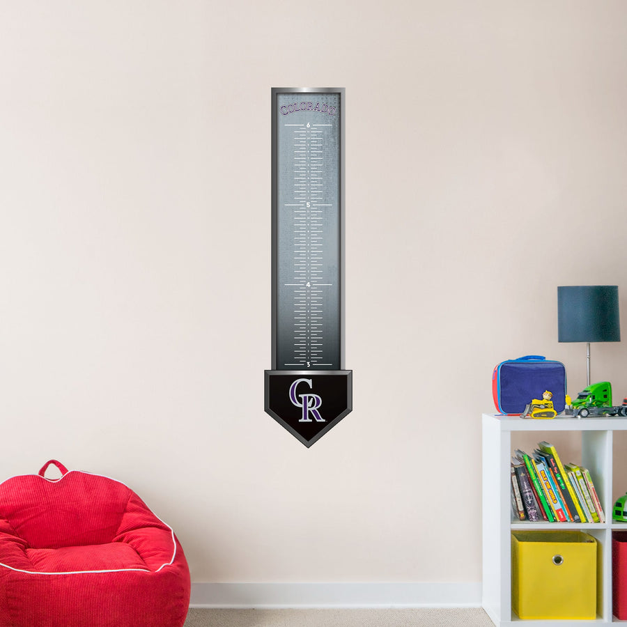 Colorado Rockies - Growth Chart - Official MLB - Reusable Vinyl Wall Decal