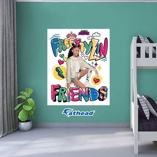 That Girl Lay Lay:  Free Stylin' Poster        - Officially Licensed Nickelodeon Removable     Adhesive Decal