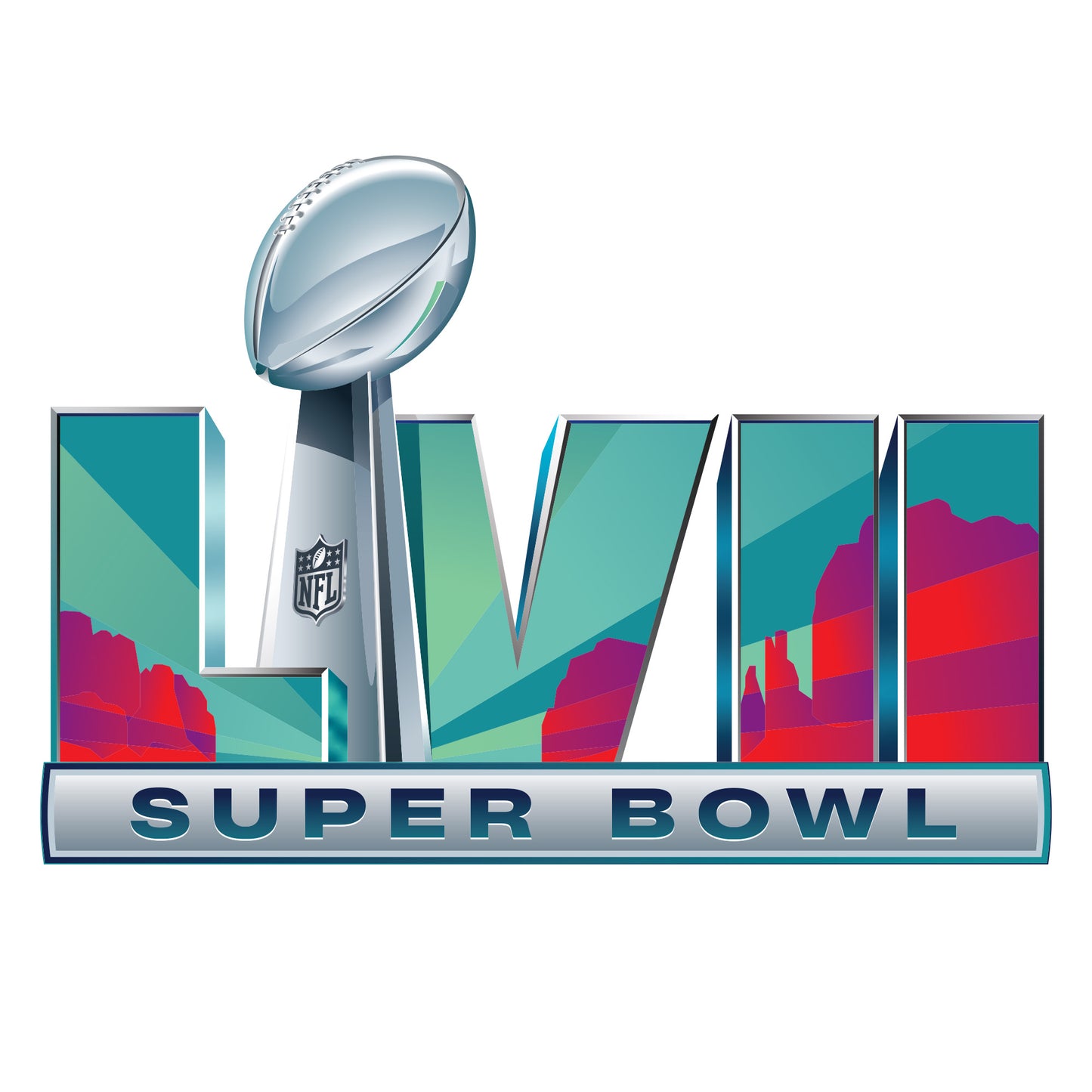 Super Bowl LVII Logo Minis - Officially Licensed NFL Removable