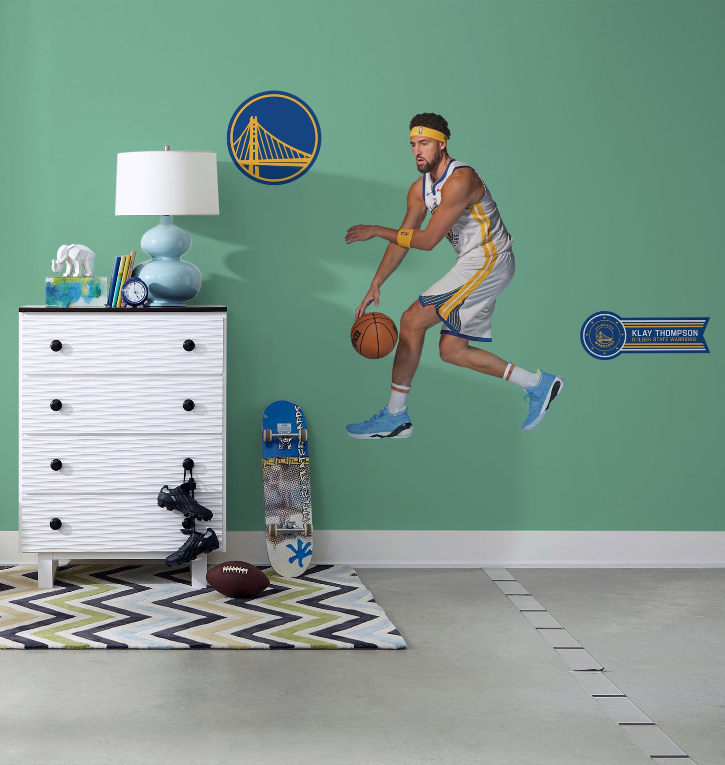 Golden State Warriors: Klay Thompson         - Officially Licensed NBA Removable     Adhesive Decal