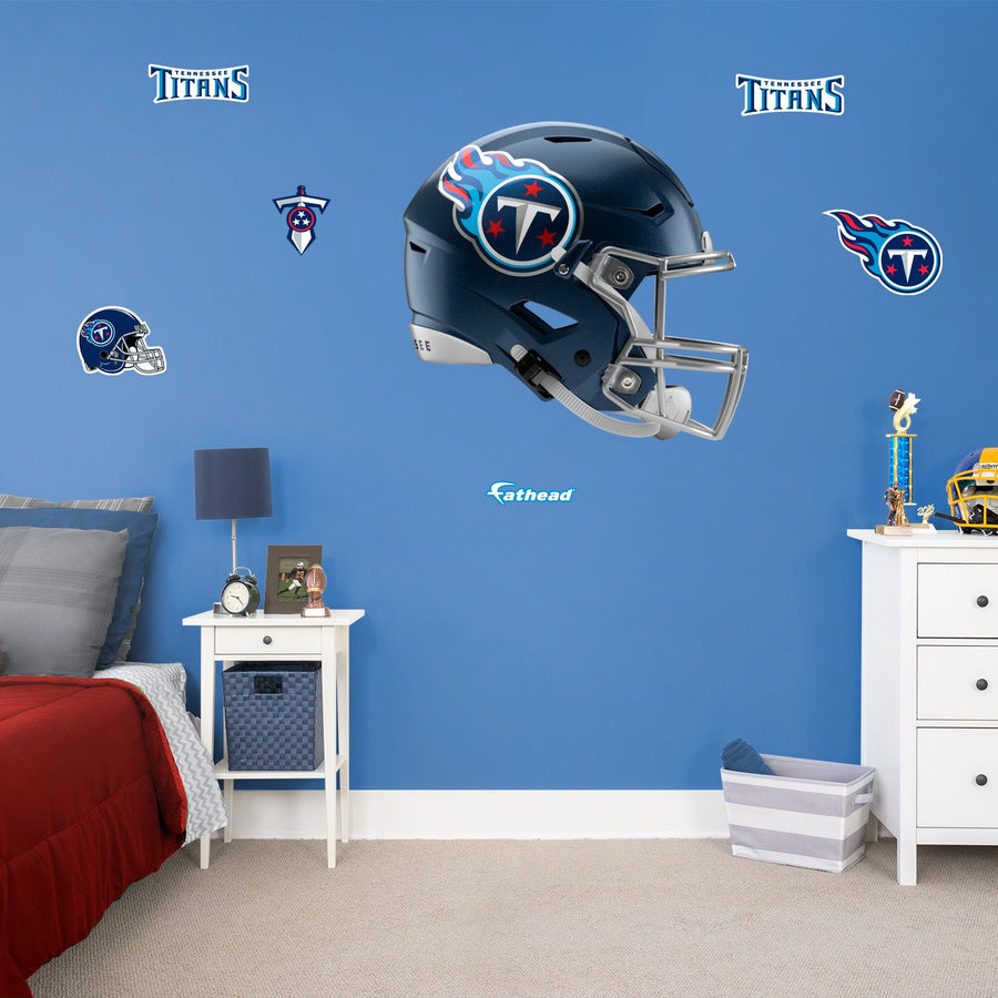 Tennessee Titans - RealBig Throwback Helmet Collection - Official NFL - Reusable Vinyl Wall Decals #2