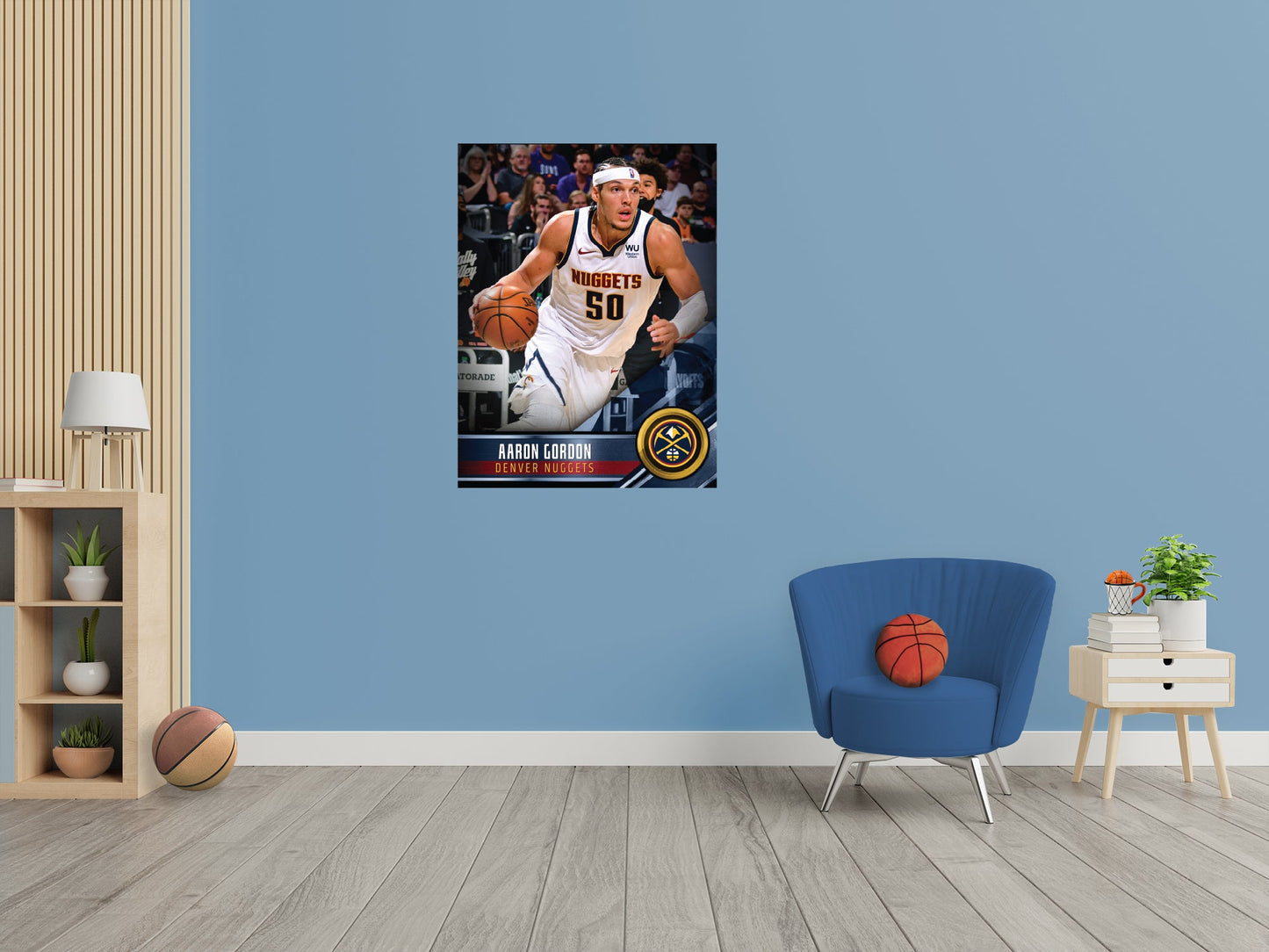 Denver Nuggets: Aaron Gordon Poster - Officially Licensed NBA Removable Adhesive Decal