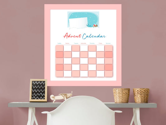 Calendars: All Pink Dry Erase - Removable Adhesive Decal