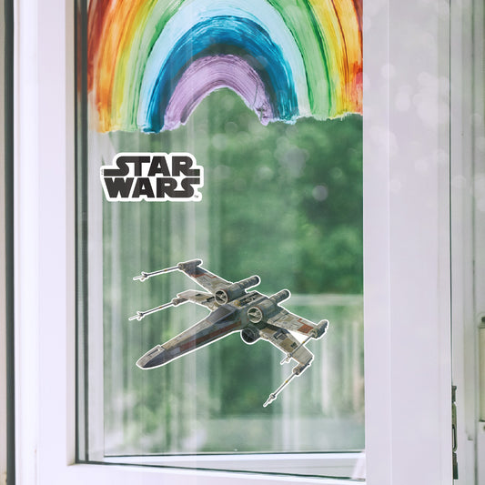 X-Wing_above Window Clings        - Officially Licensed Star Wars Removable Window   Static Decal