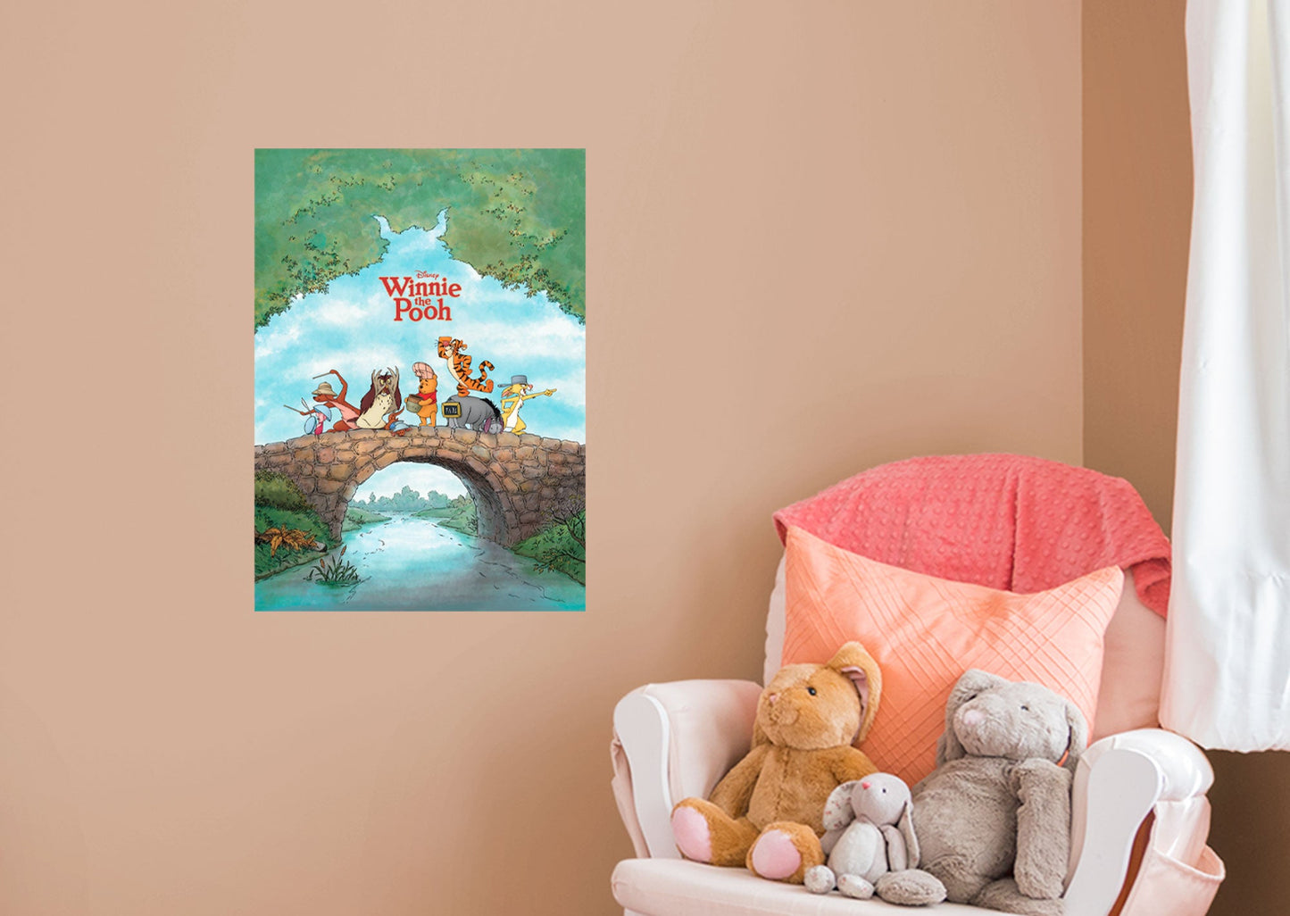 Winnie The Pooh:  Movie Poster Mural        - Officially Licensed Disney Removable Wall   Adhesive Decal