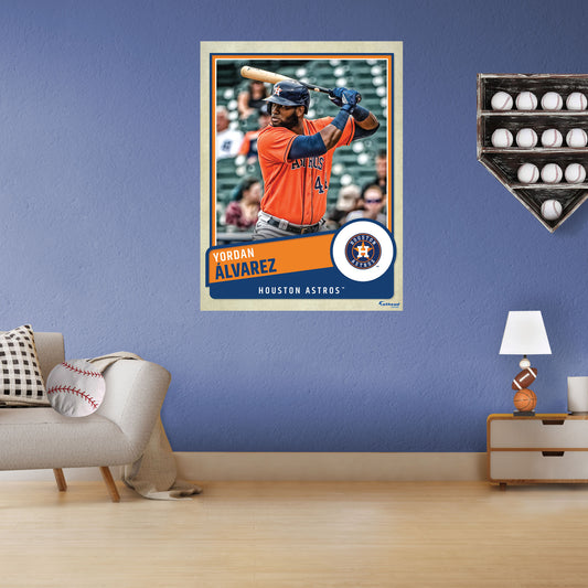 Houston Astros: Yordan Álvarez 2022 Poster        - Officially Licensed MLB Removable     Adhesive Decal