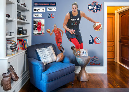 Washington Mystics Elena Delle Donne 2021        - Officially Licensed WNBA Removable Wall   Adhesive Decal