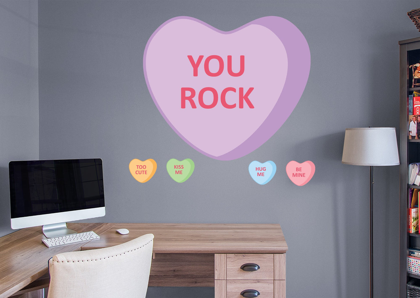 Valentine's Day: You Rock Icon - Removable Adhesive Decal