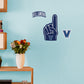 Villanova Wildcats:    Foam Finger        - Officially Licensed NCAA Removable     Adhesive Decal
