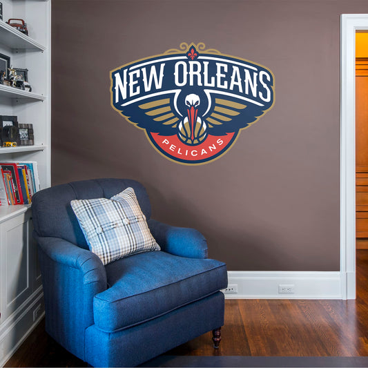 New Orleans Pelicans: Logo - Officially Licensed NBA Removable Wall Decal