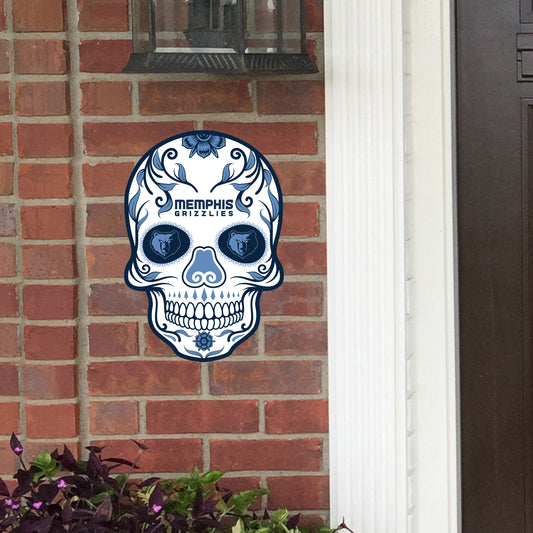 Memphis Grizzlies:   Skull Outdoor Logo        - Officially Licensed NBA    Outdoor Graphic