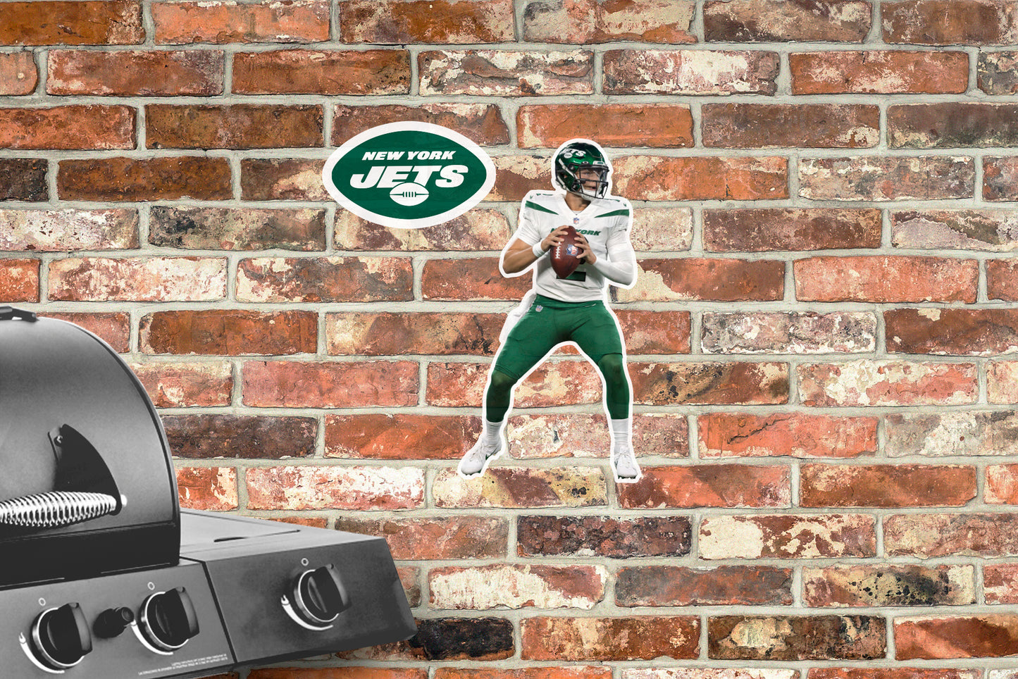 New York Jets: Zach Wilson 2021  Player        - Officially Licensed NFL    Outdoor Graphic