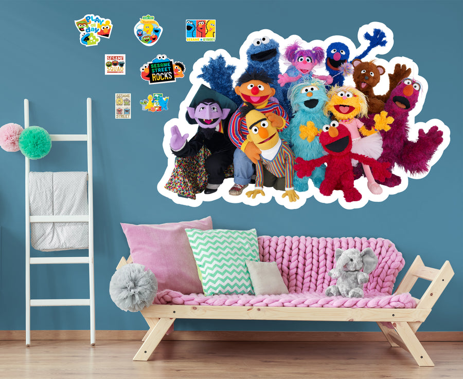 Sesame Street - RealBig Group TWO Collection - Official Sesame Street - Reusable Vinyl Wall Decals