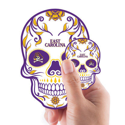 East Carolina Pirates:   Skull Minis        - Officially Licensed NCAA Removable     Adhesive Decal