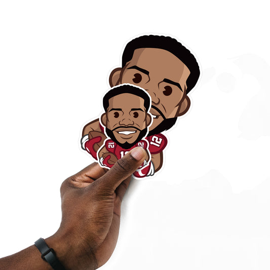 Houston Texans: Nico Collins  Emoji Minis        - Officially Licensed NFLPA Removable     Adhesive Decal