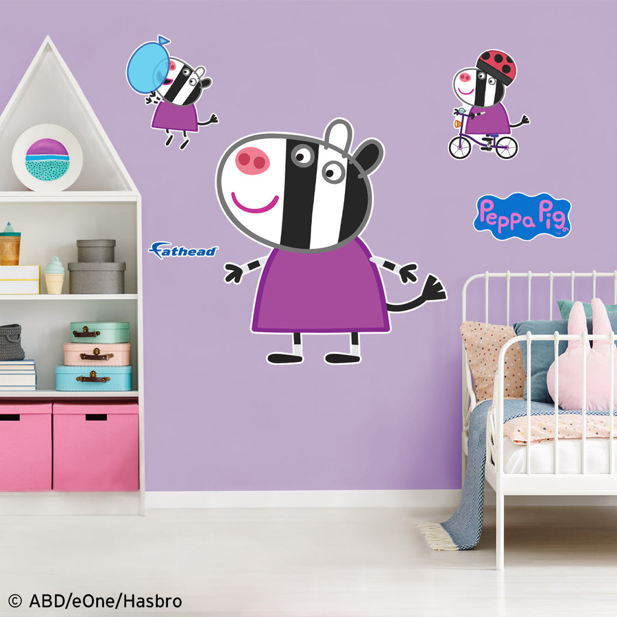 Zoe - Peppa Pig - RealBig Collection - Official Hasbro - Reusable Vinyl Wall Decals