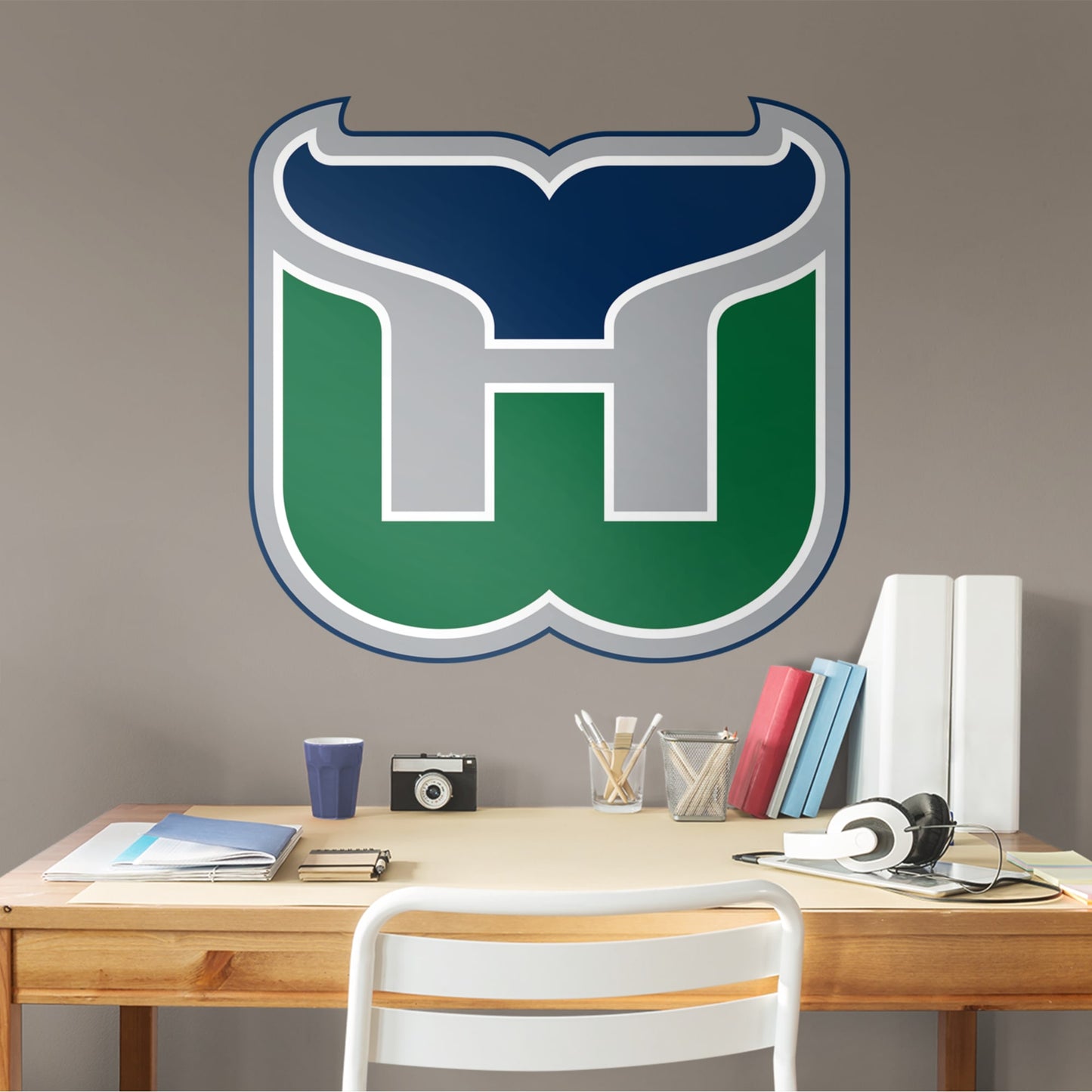 Hartford Whalers: Vintage Logo - Officially Licensed NHL Removable Wall Decal