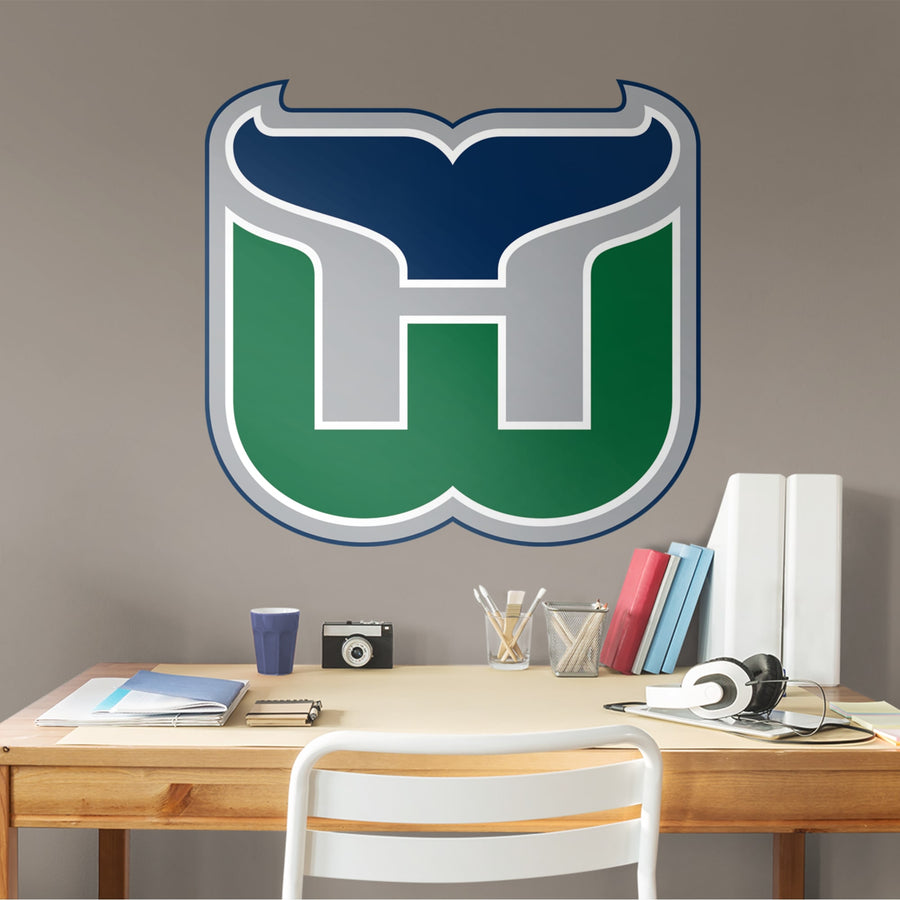 Hartford Whalers - RealBig Vintage Logo Collection - Official NHL - Reusable Vinyl Wall Decals #1