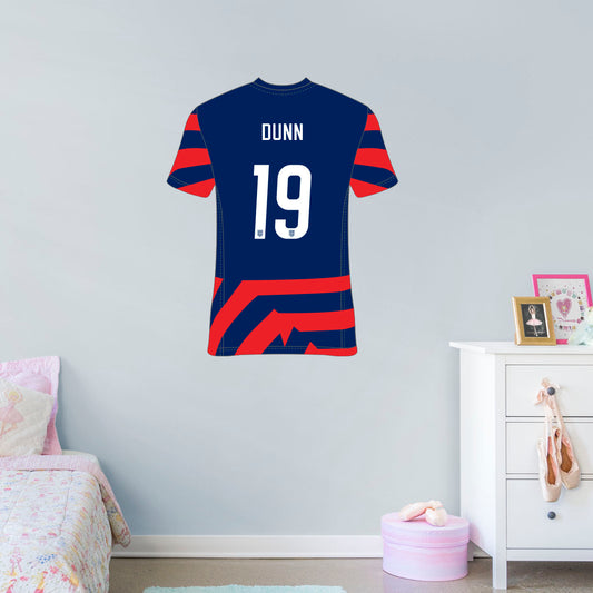 Crystal Dunn Jersey Graphic Icon        - Officially Licensed USWNT Removable     Adhesive Decal