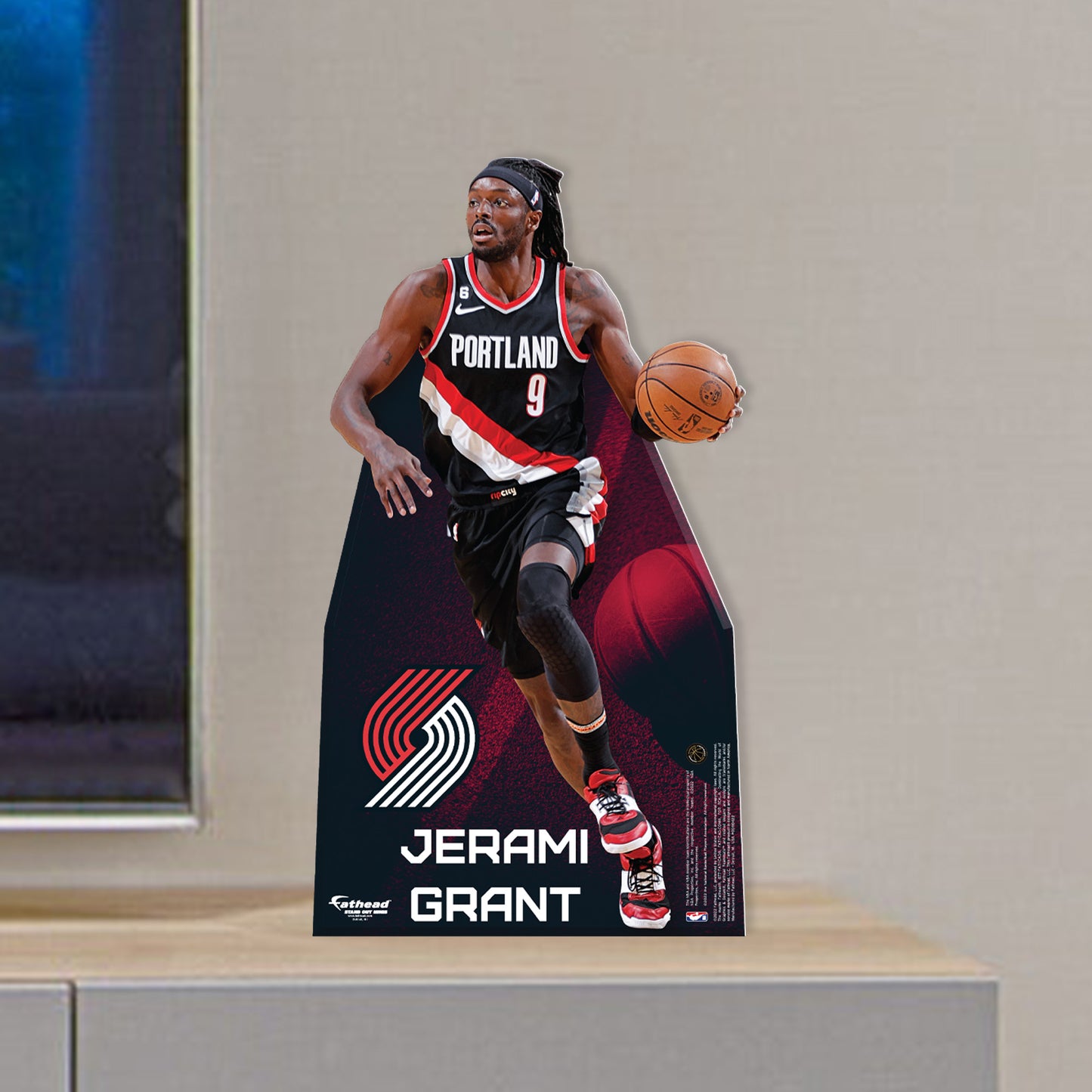 Portland Trail Blazers: Jerami Grant 2022  Mini   Cardstock Cutout  - Officially Licensed NBA    Stand Out