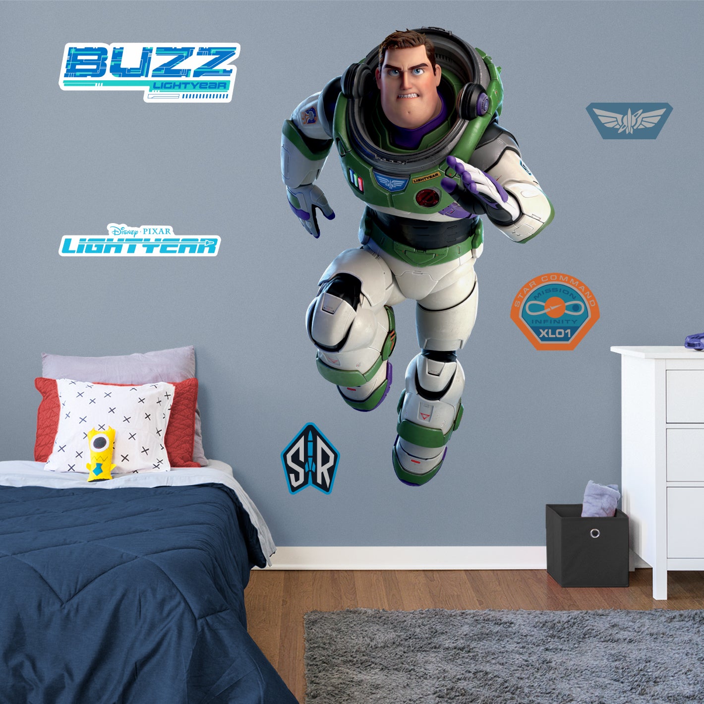 Lightyear: Buzz Lightyear Alpha Suit RealBig        - Officially Licensed Disney Removable     Adhesive Decal