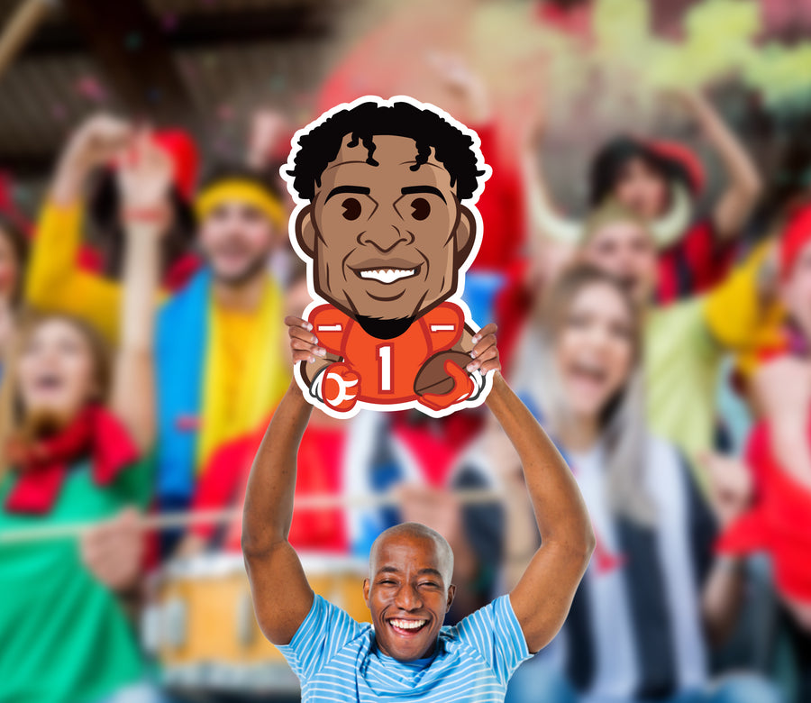 Ja'Marr Chase Emoji - Big Head - Official NFLPA - Cincinnati Bengals - Foam Core Cutout