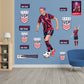 Megan Rapinoe RealBig - Officially Licensed USWNT Removable Adhesive Decal