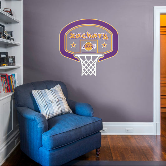 Los Angeles Lakers: Personalized Name - Officially Licensed NBA Transfer Decal