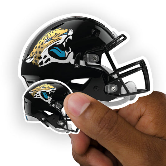 Jacksonville Jaguars:  2022 Helmet Minis        - Officially Licensed NFL Removable     Adhesive Decal