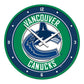 Vancouver Canucks: Modern Disc Wall Clock - The Fan-Brand