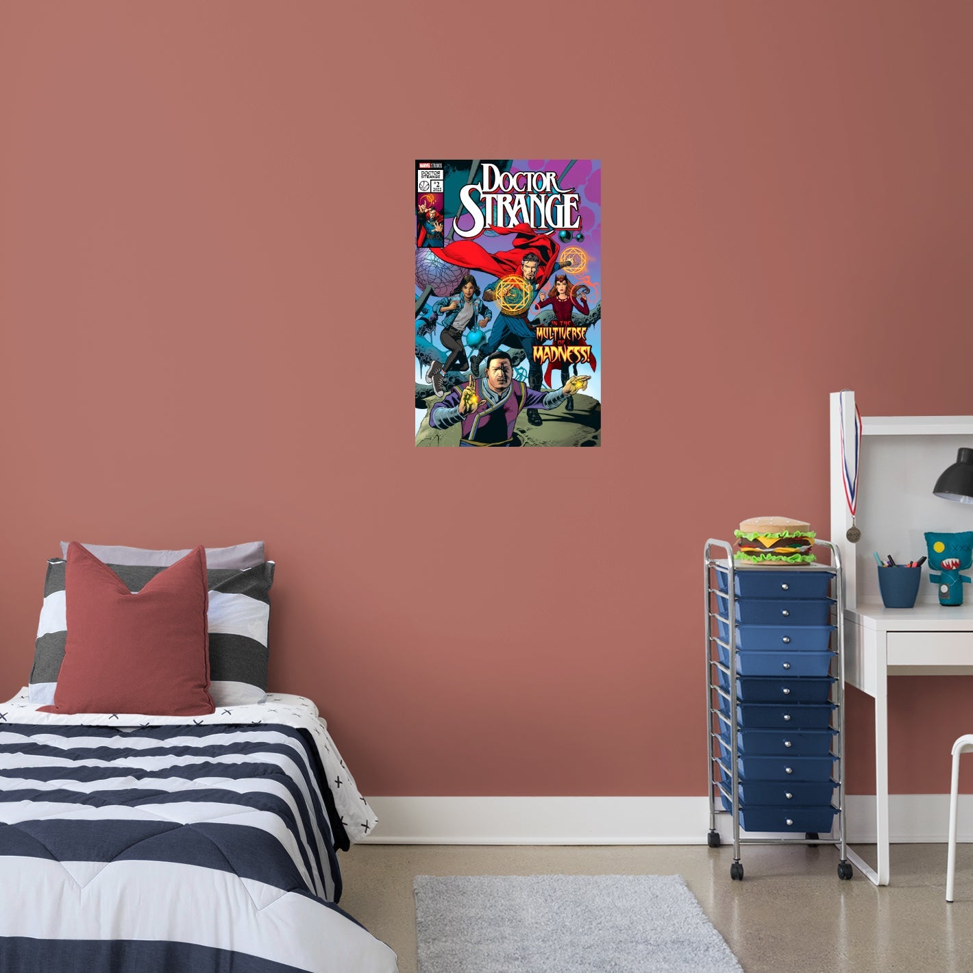 Doctor Strange 2: In the Multiverse of Madness: Doctor Strange in the Multiverse of Madness Comic Poster - Officially Licensed Marvel Removable Adhesive Decal