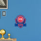 Detroit Pistons: Badge Personalized Name - Officially Licensed NBA Removable Adhesive Decal
