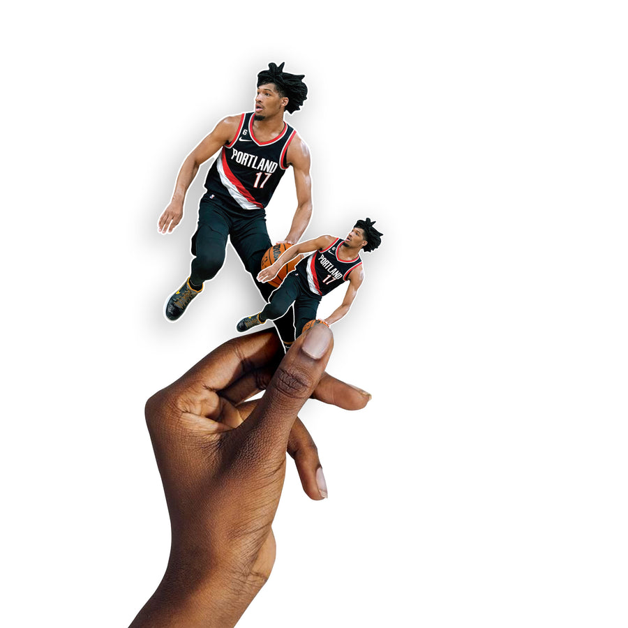 Shaedon Sharpe - 5 Minis (Mixed Sizes) - Official NBA - Portland Trail Blazers - Reusable Vinyl Decals