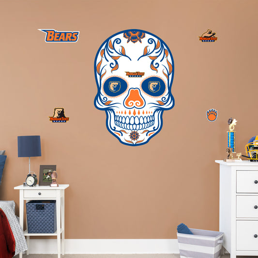 Morgan State Bears:  2022 Skull        - Officially Licensed NCAA Removable     Adhesive Decal