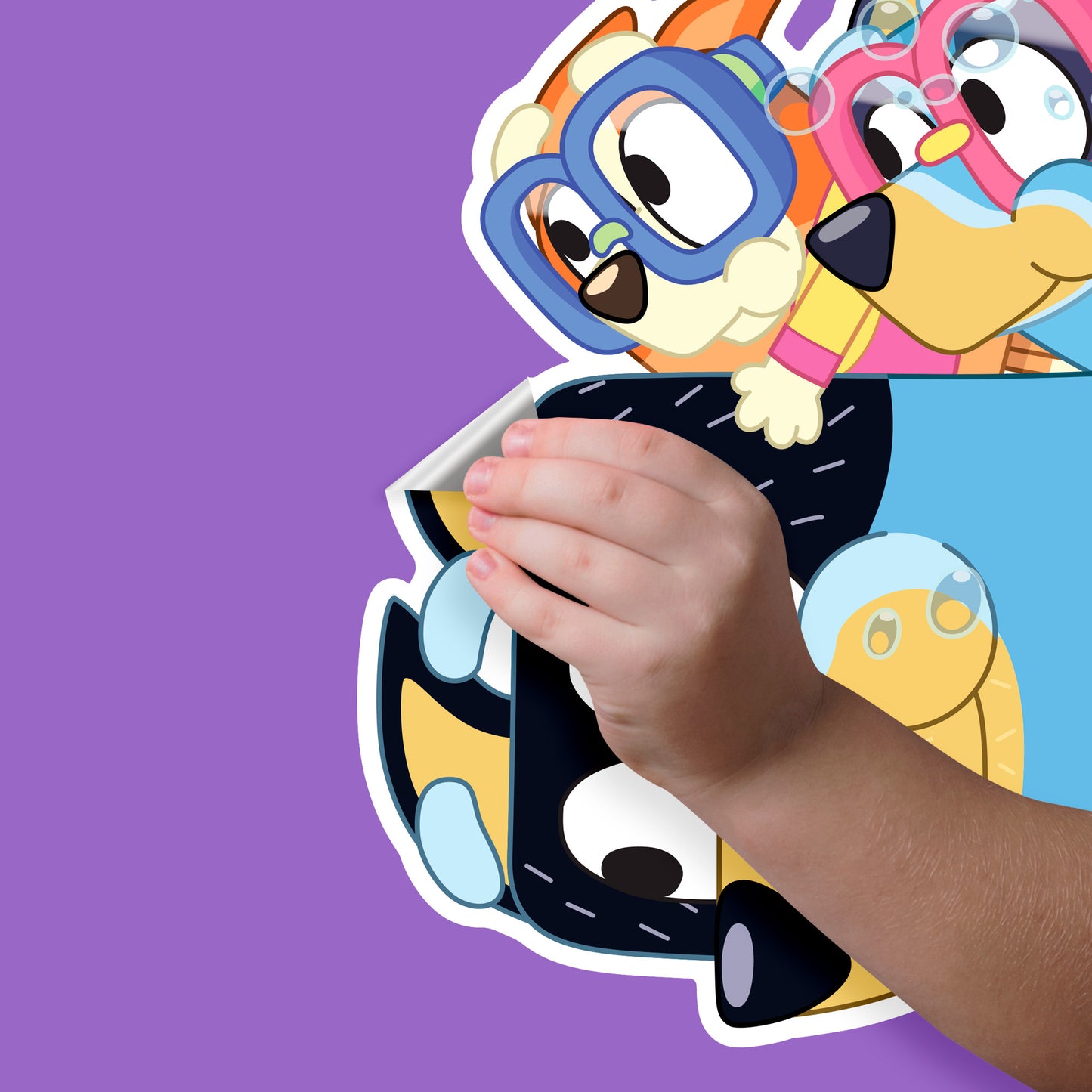 Bluey: Bandit, Bluey, Bingo Marching Icon - Officially Licensed BBC  Removable Adhesive Decal