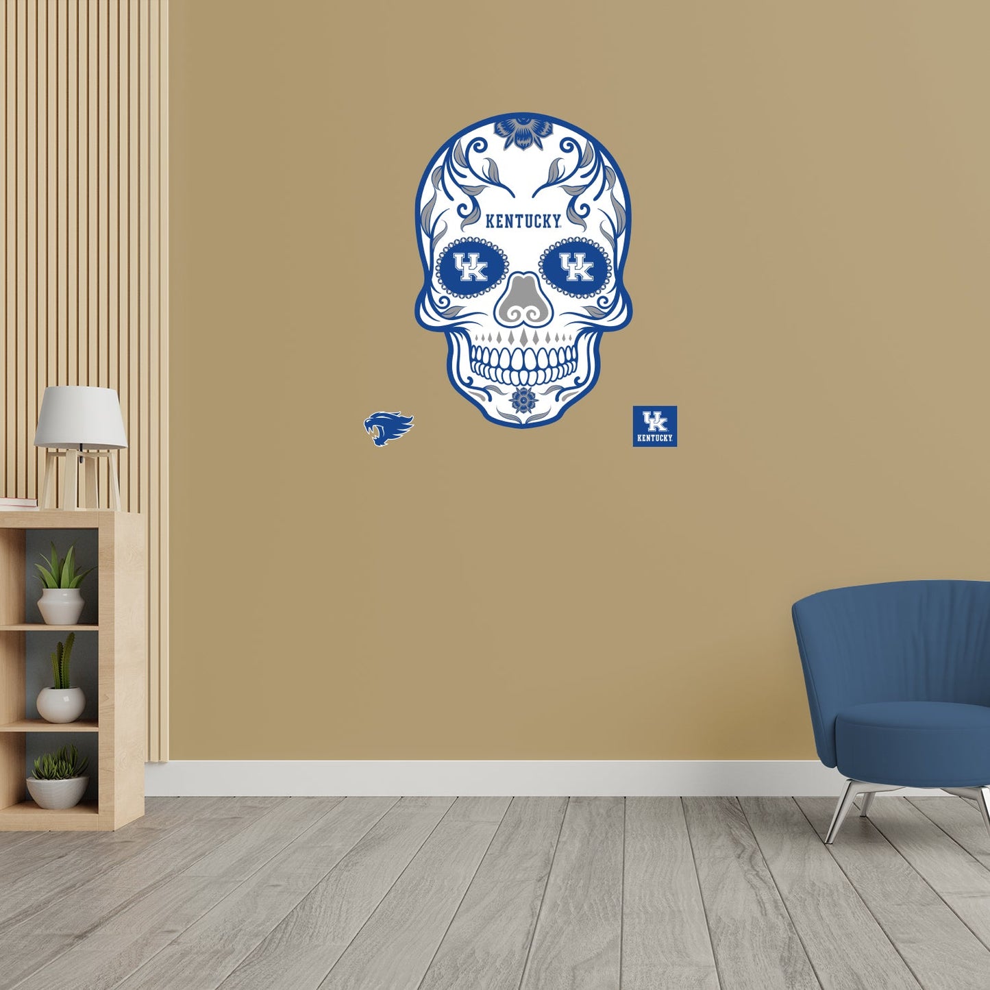 Kentucky Wildcats: Skull - Officially Licensed NCAA Removable Adhesive Decal