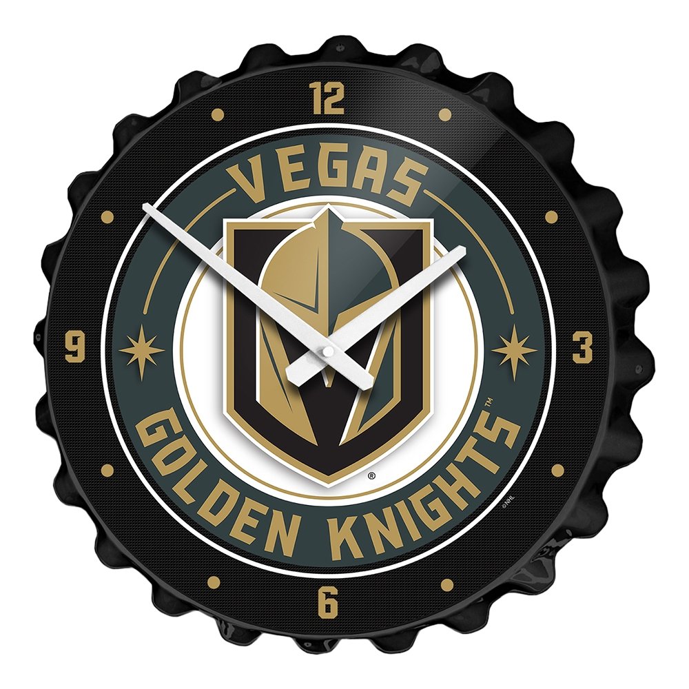 Vegas Golden Knights: Bottle Cap Wall Clock - The Fan-Brand