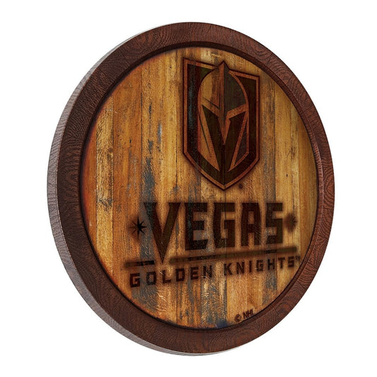 Vegas Golden Knights: Branded "Faux" Barrel Top Sign - The Fan-Brand
